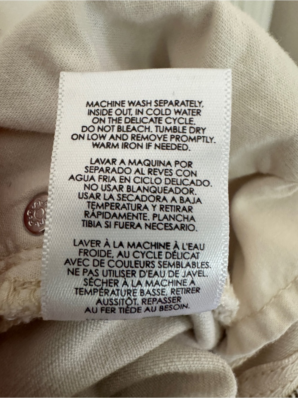 CAbi Soho Cropped Jeans in Cream - Picture 7 of 8